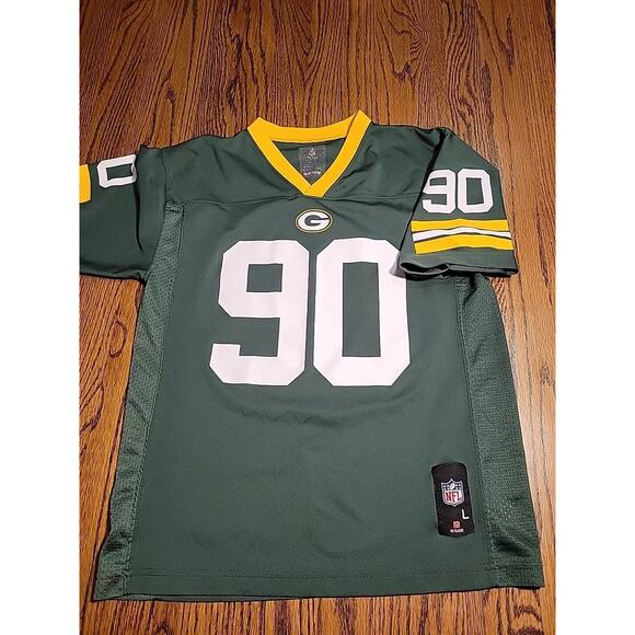 B.J. Raji Green Bay Packers Jersey Youth Size Large 14-16 Football Boys - Picture 6 of 8